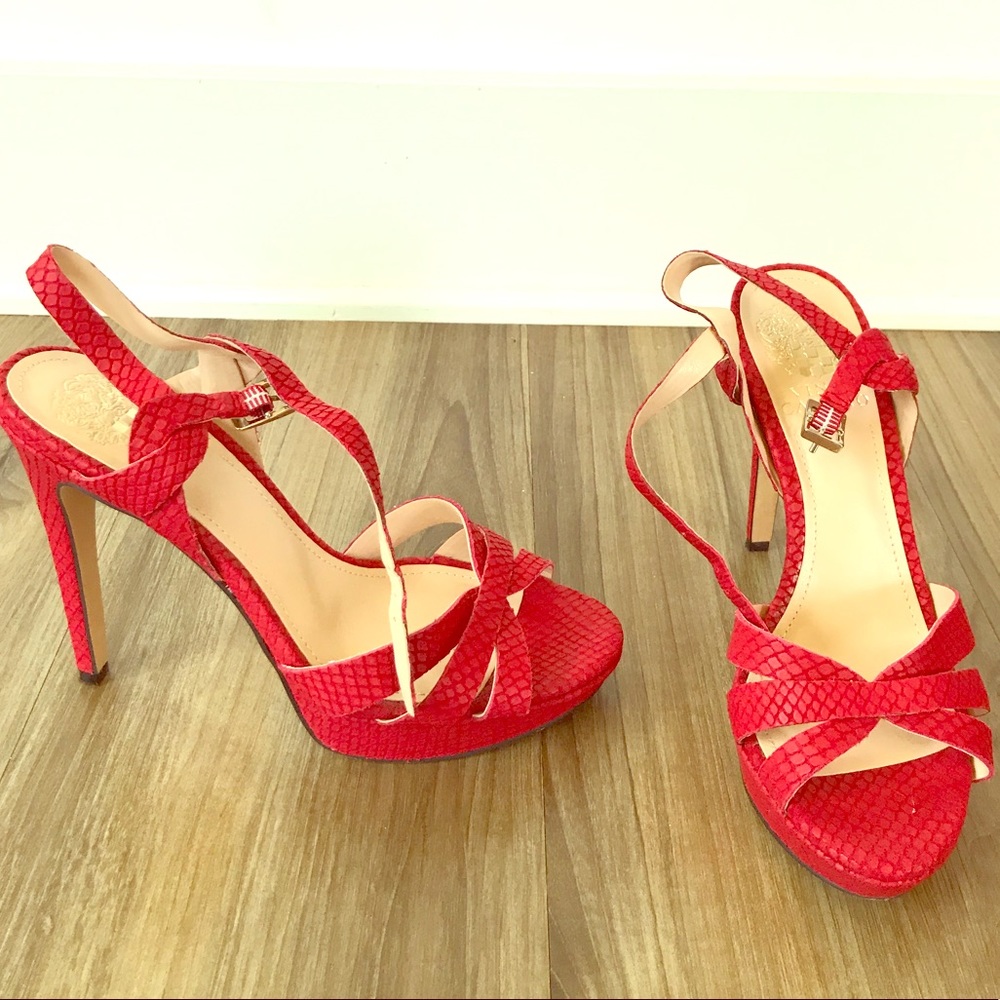 Vince Camuto Red high heels shoes